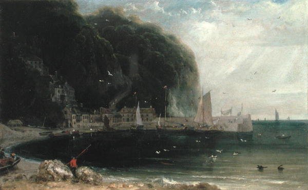 ブリストル海峡のクロベリー、1813年頃（油彩・キャンバス） 作： ウィリアム・ダニエル