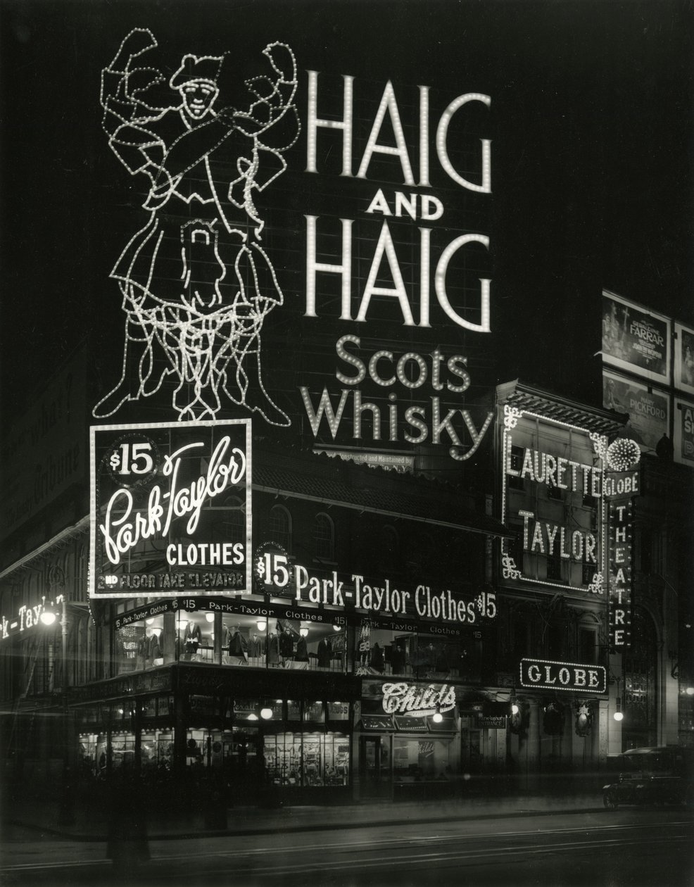 グローブシアター、46th Street and Broadway、c.1916-17 作： ウィリアムデイビスハスラー