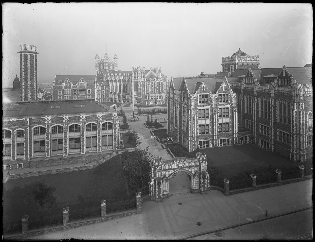 1914年7月16日、ニューヨーク市ニューヨーク市立大学のキャンパスのハイアングル 作： ウィリアムデイビスハスラー