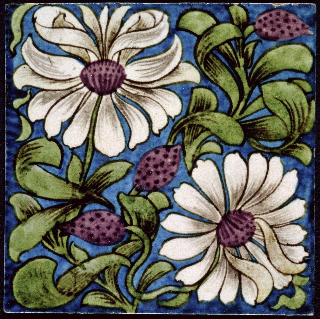 花の小枝、1880-1890 作： ウィリアム・ド・モーガン