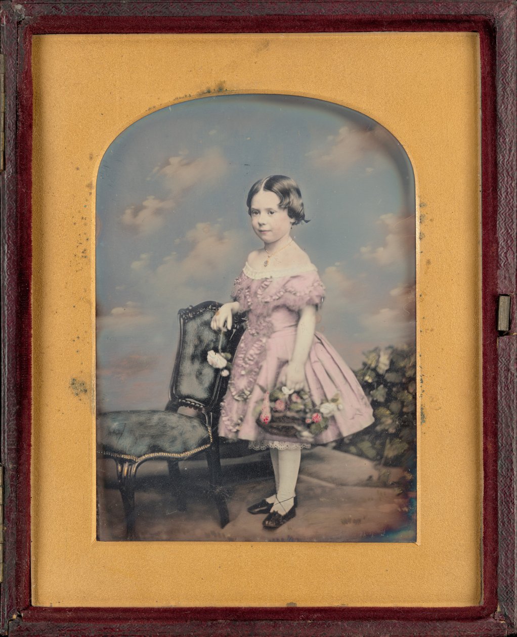 少女の肖像,c.1852年（写真） 作： ウィリアム・エドワード・キルバーン