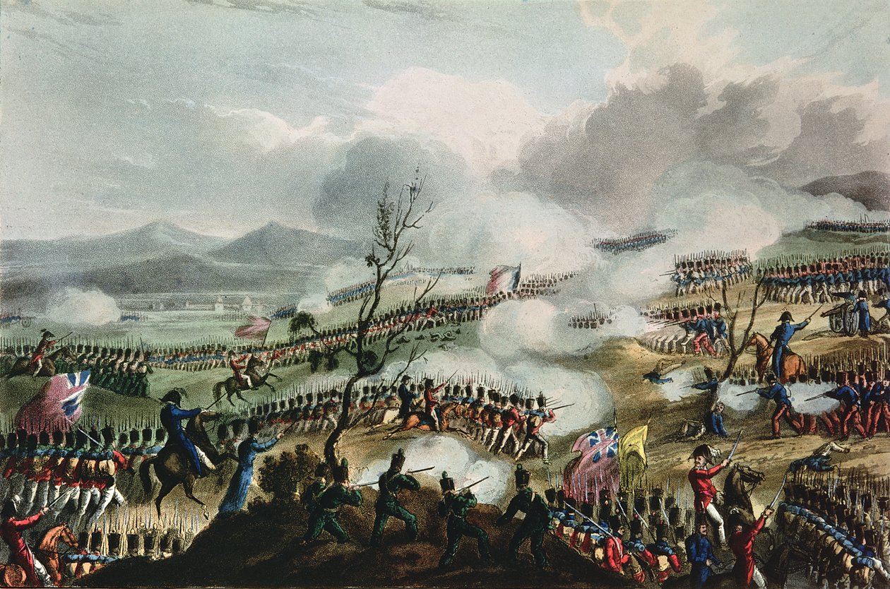 1813年11月10日、ニヴェルの戦い、トーマスサザーランドによって刻まれた1813 作： ウィリアム・ヒース