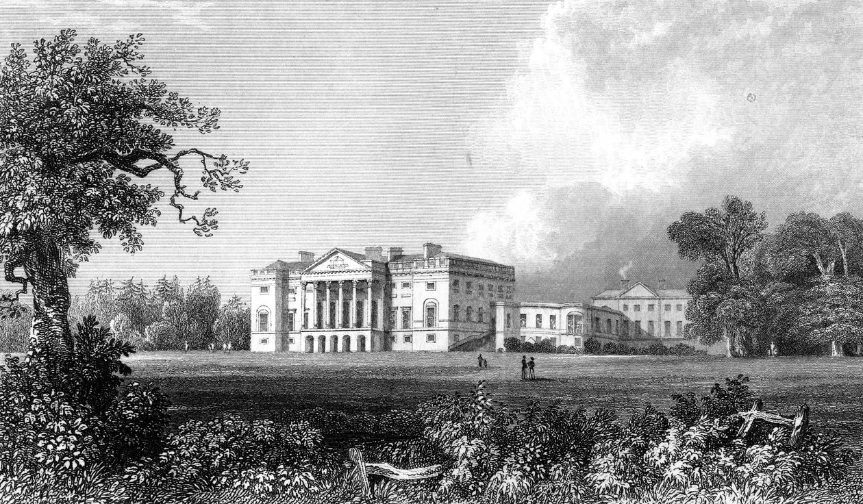 1831年、ヘンリーアドランドによって彫刻されたエセックスのソーンドンホール 作： ウィリアム・ヘンリー・バートレット