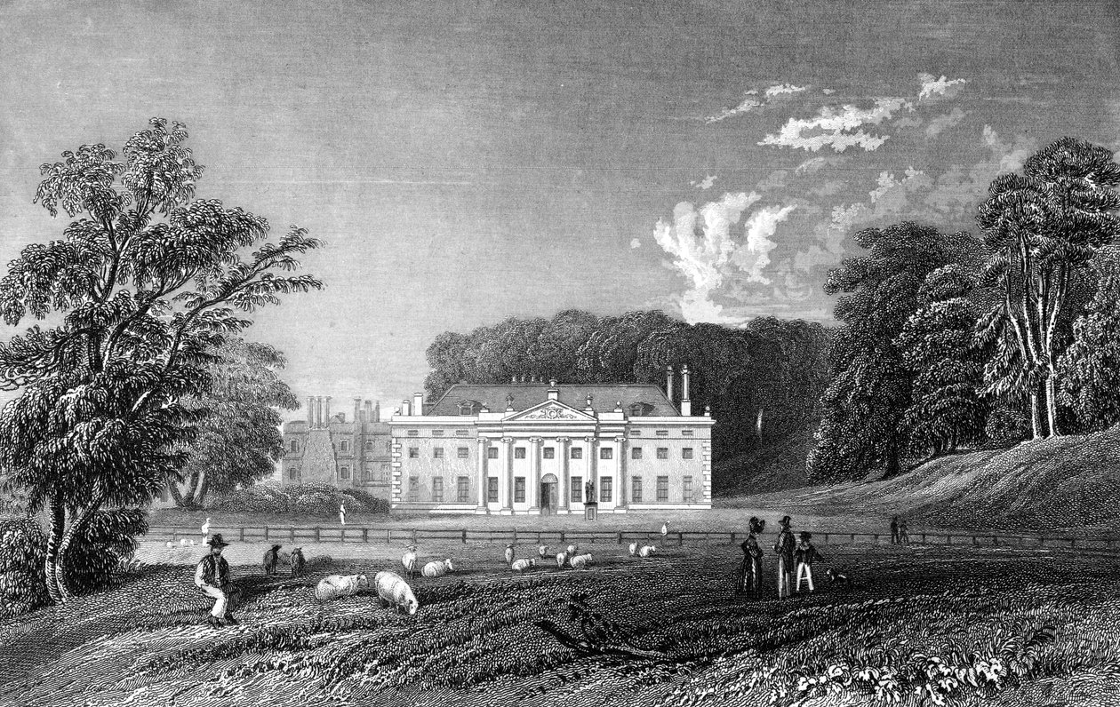 ウィールドホール、エセックス、ジョンロジャース作、1833年 作： ウィリアム・ヘンリー・バートレット