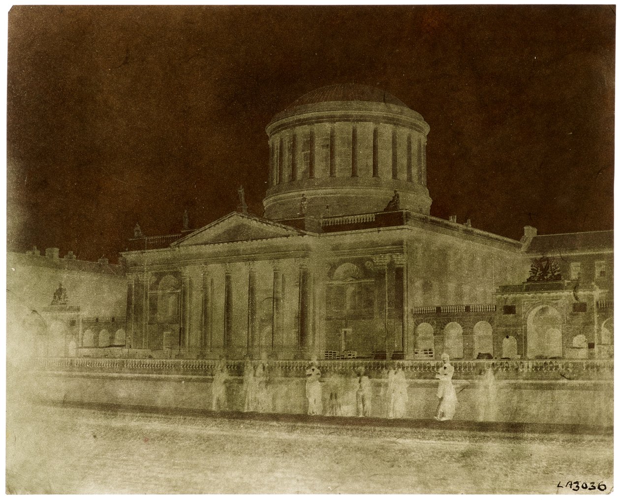 The Four Courts、ダブリン (ペーパー ネガ カメラ) 作： ウィリアム・ヘンリー・フォックス・タルボット