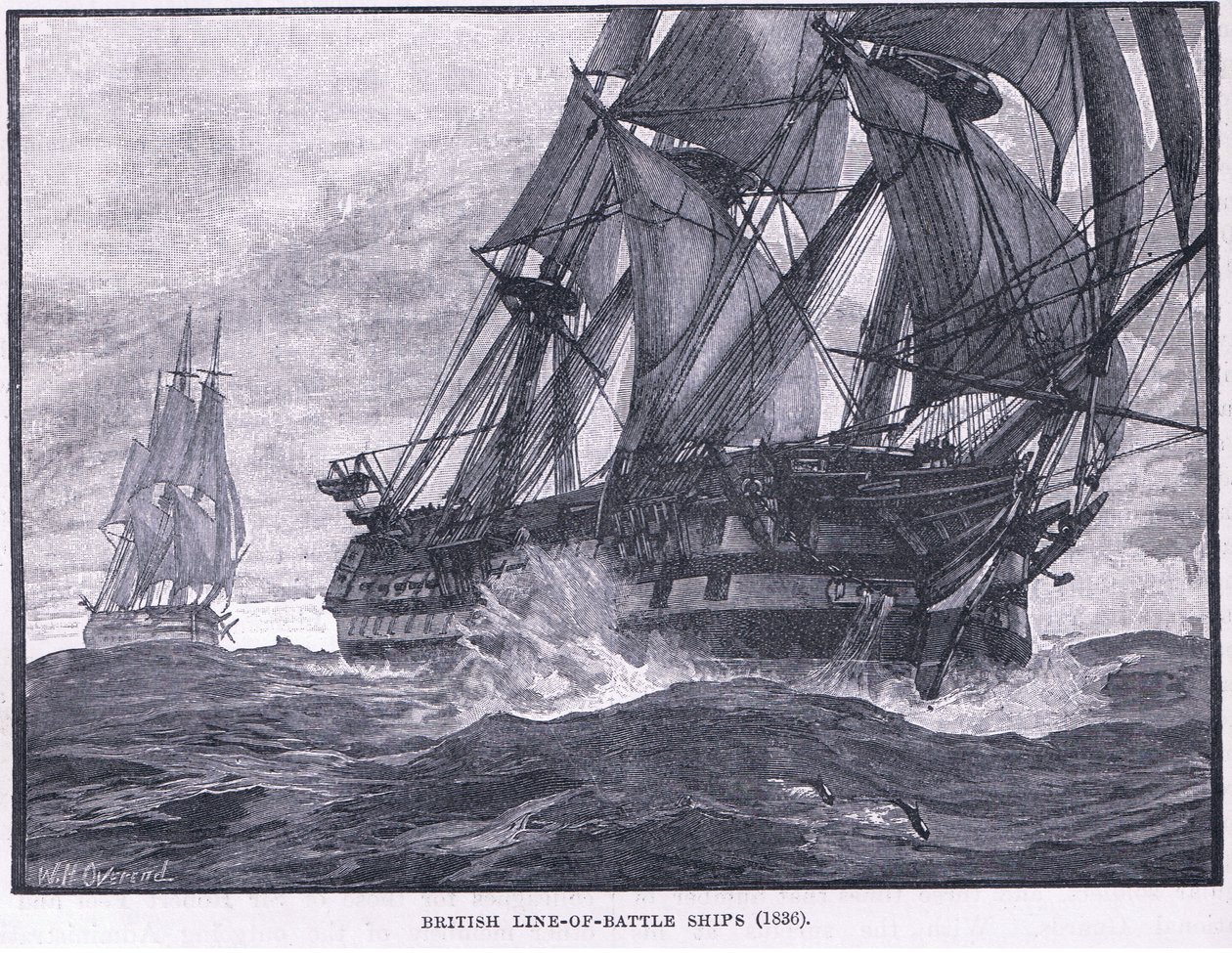 イギリスの戦線、AD 1836 作： ウィリアムヘイシャムオーバーエンド