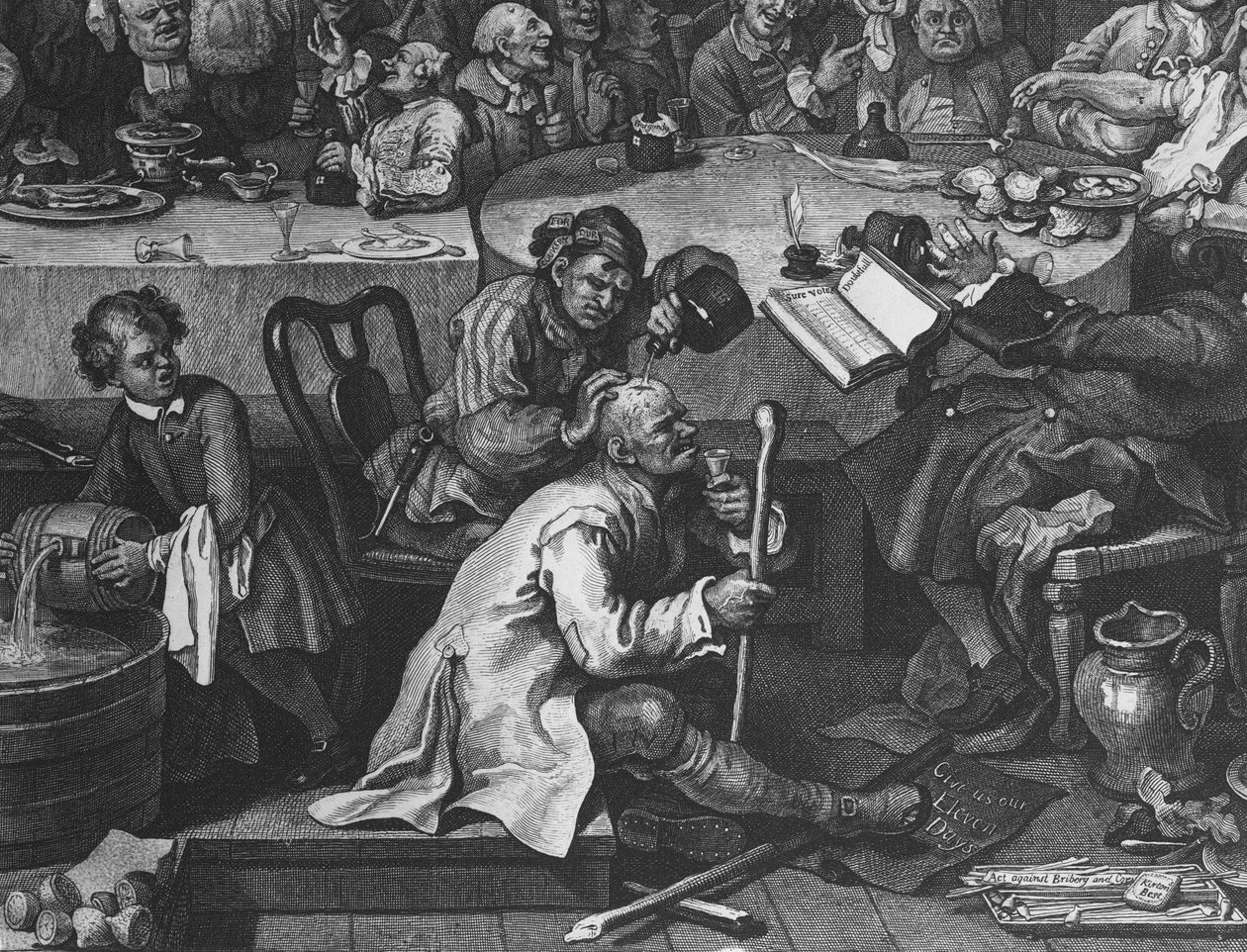 選挙エンターテインメント、1755年（396068の詳細） 作： ウィリアム・ホガース