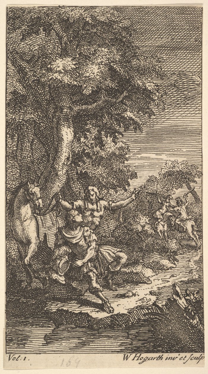 カサンドラ、Frontispiece、Vol。 1、1725。 作： ウィリアム・ホガース