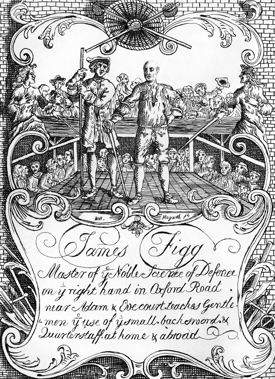 ジェームズ・フィグ - ウィリアム・ホガースによる広告、1729-30年頃 作： ウィリアム・ホガース