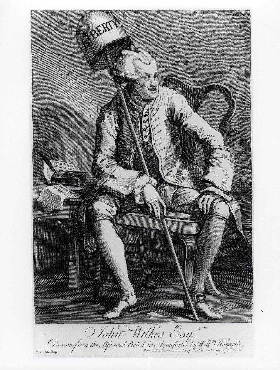 ジョン・ウィルクス（1727-97）1763 作： ウィリアム・ホガース