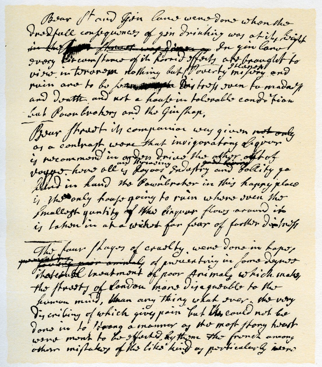 ウィリアム・ホガースによるノート、c1751。 作： ウィリアム・ホガース