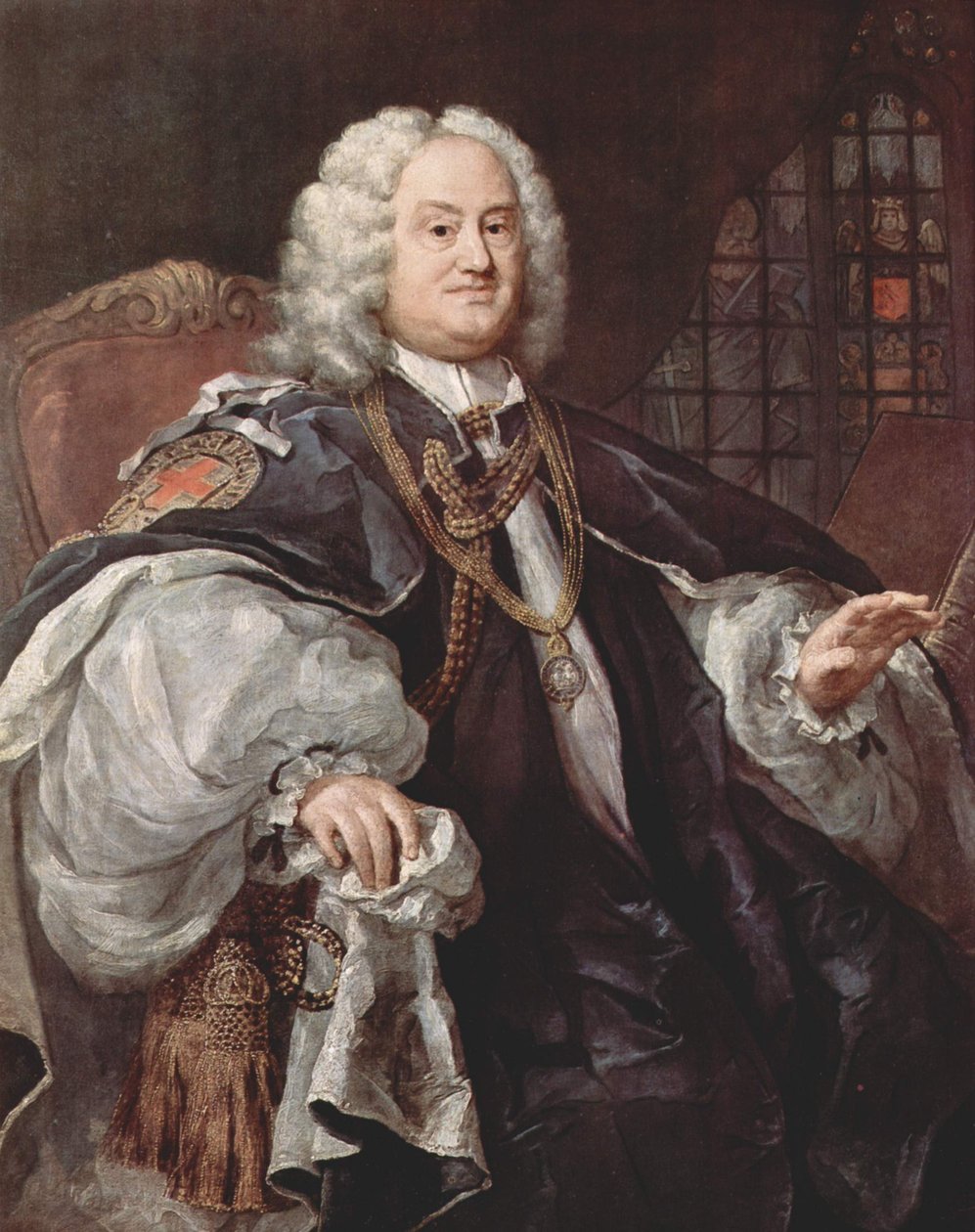 ベンジャミン・ホードリー（1676-1761）の肖像 イギリスの聖職者で、バンゴール、ヘレフォード、ソールズベリー、ウィンチェスターの司教を歴任。 作： ウィリアム・ホガース