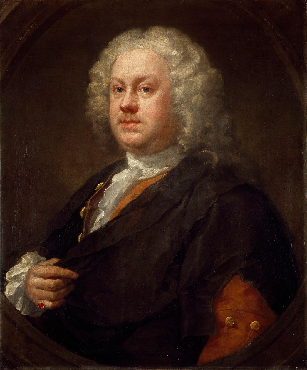 医師兼劇作家、ベンジャミン・ホードリー（1706-1757）の肖像画 作： ウィリアム・ホガース