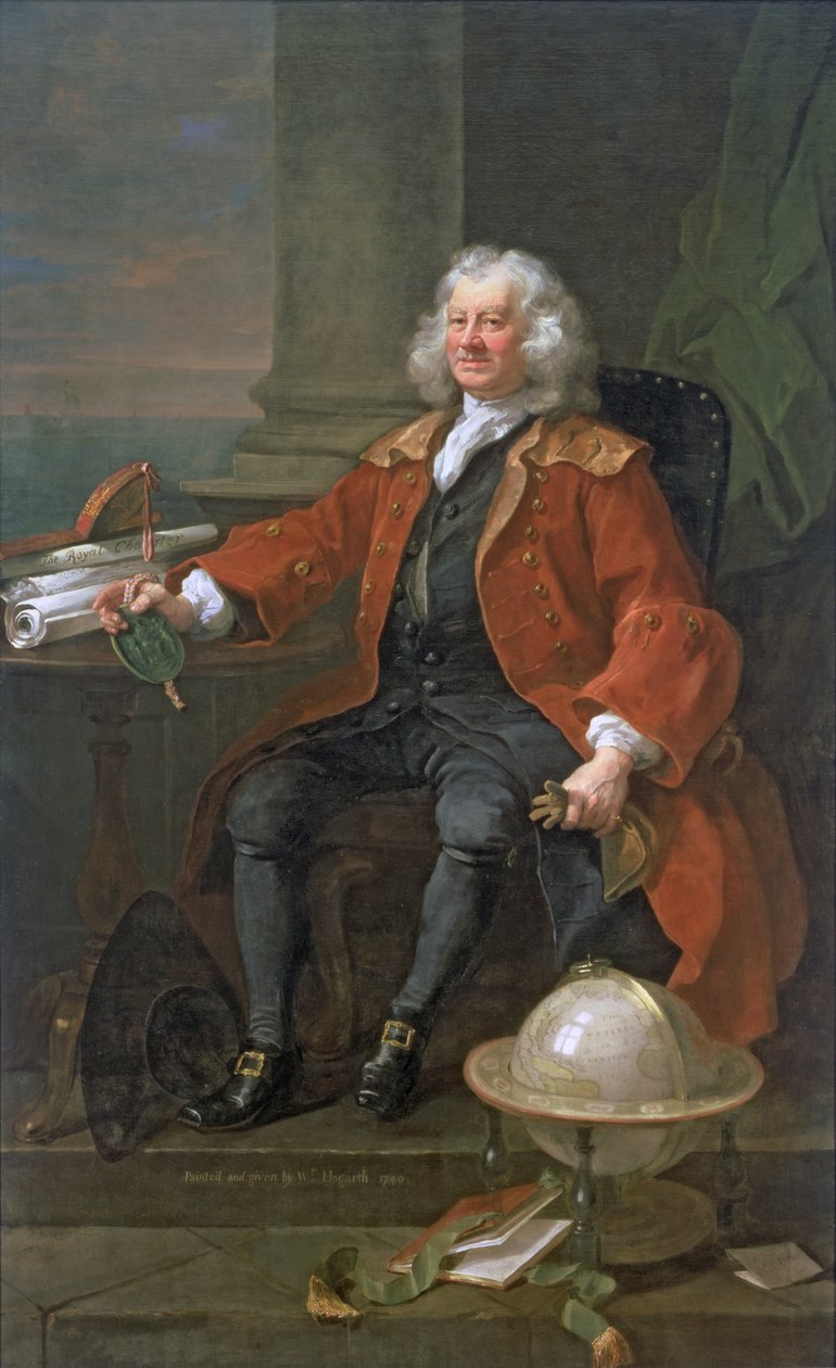 キャプテン・コーラムの肖像（c.1668-1751）1740 作： ウィリアム・ホガース