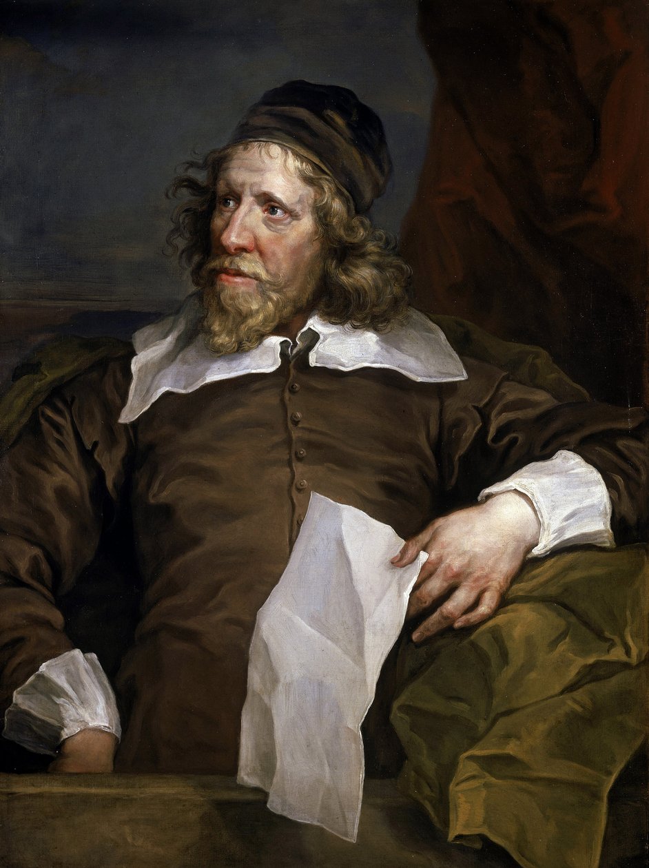 イニゴ・ジョーンズ（1573-1652）の肖像画。フランスとイタリアでの滞在を経て、英国王室にルネサンス建築を紹介した。 作： ウィリアム・ホガース