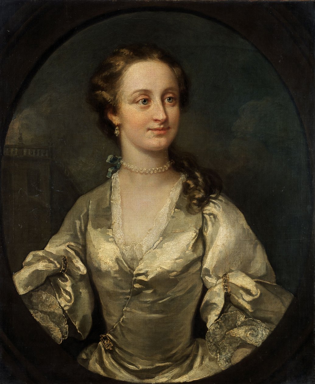 若い女性の肖像 1740年頃 油彩・カンヴァス 作： ウィリアム・ホガース
