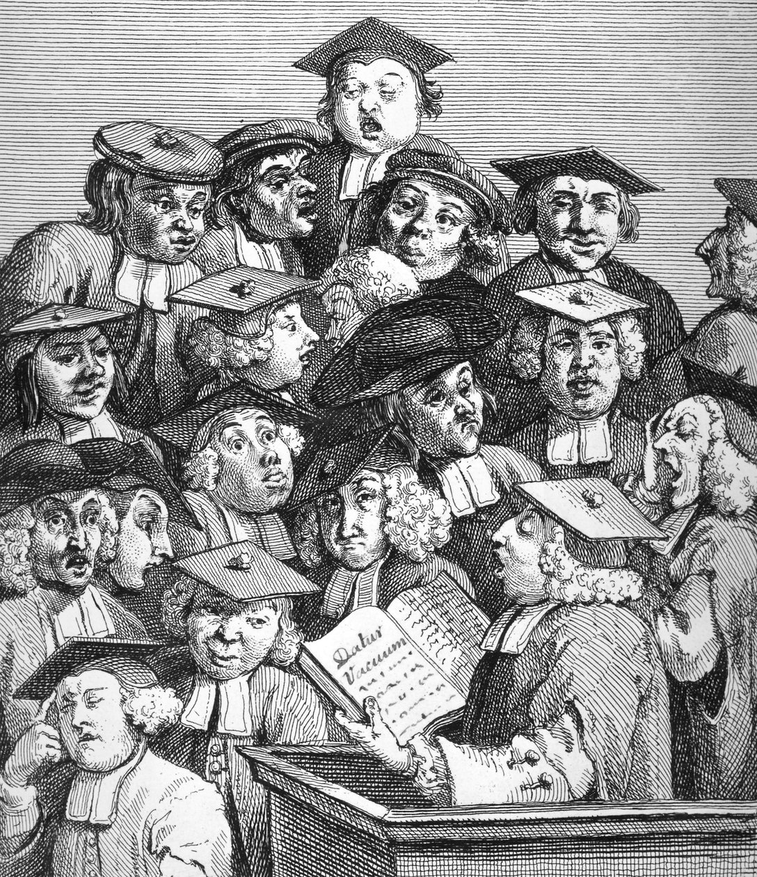 1736-37年1月20日の講義での奨学生 作： ウィリアム・ホガース