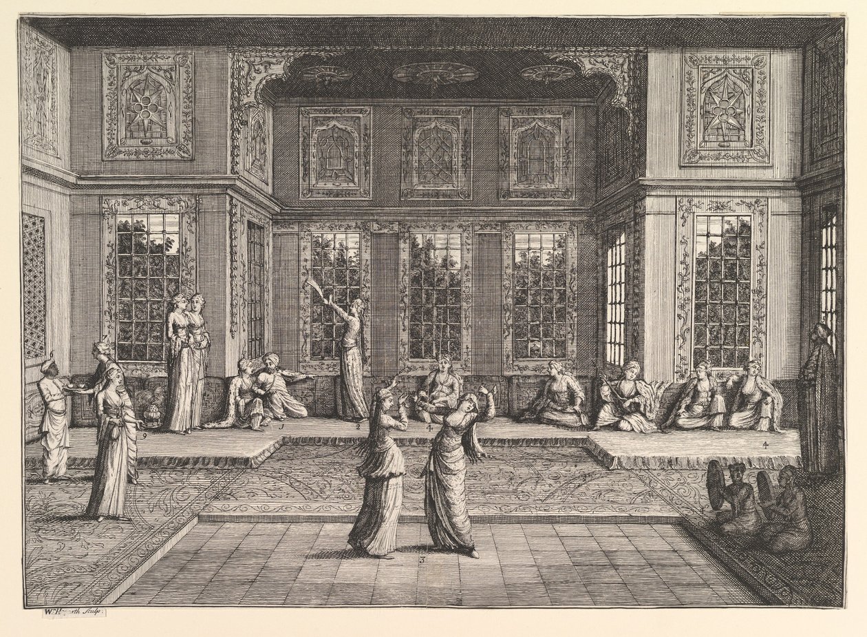 Seraglio Aubry de La Mottrayesは、ヨーロッパ、アジア、そして...、1723-24の一部を旅しています。 作： ウィリアム・ホガース