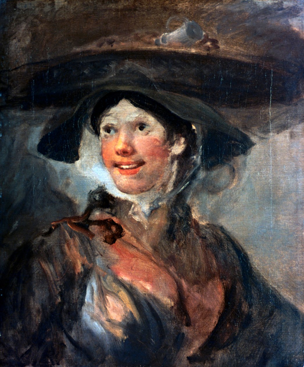 エビの女の子、c1745 作： ウィリアム・ホガース