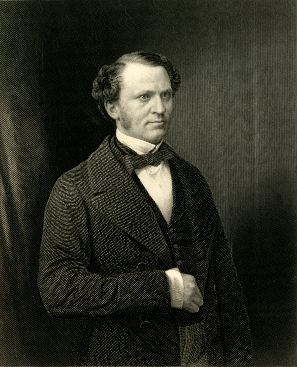 The Right Honourable Edward Henry Stanley.Earl of Derby」、1872年頃。 作： ウィリアム・ホール