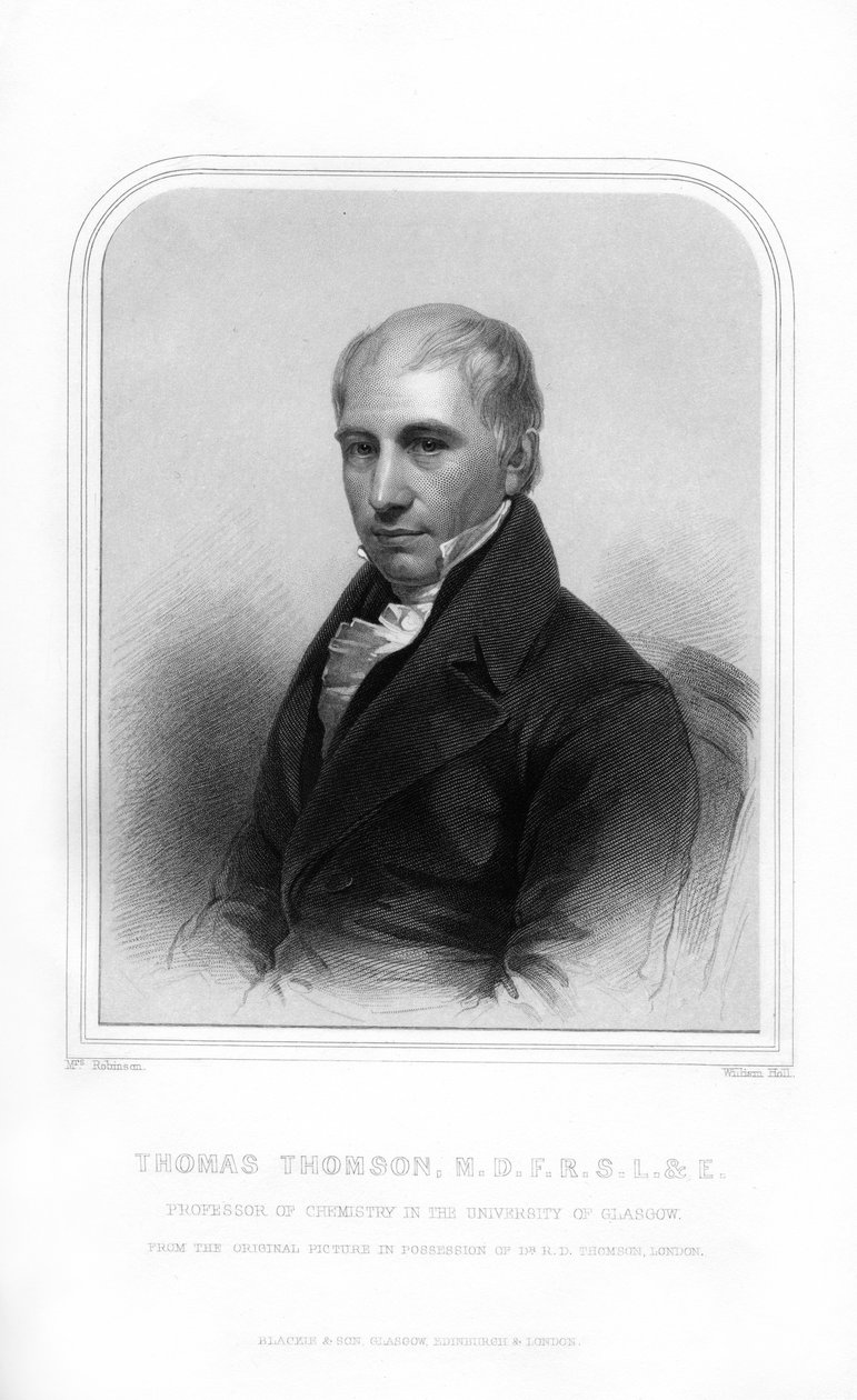 トーマストムソン、スコットランドの化学者、1870年。 作： ウィリアム・ホール
