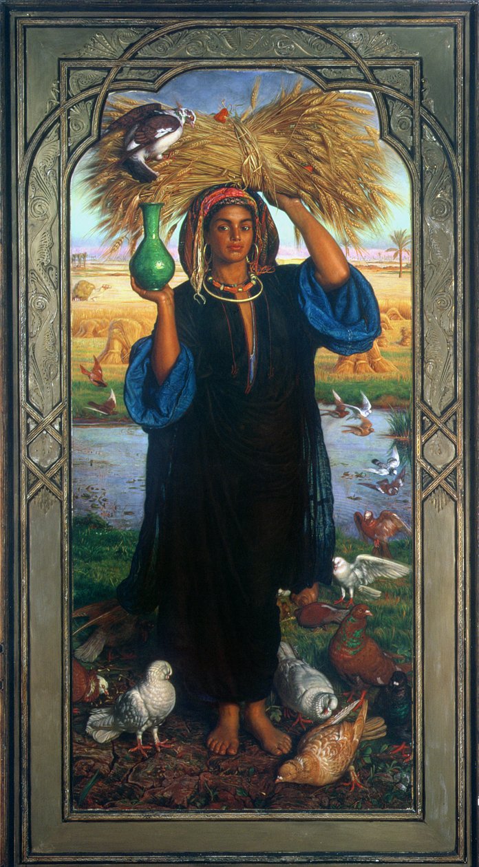 エジプト 砂絵 額装 エジプトの残光、1854-63