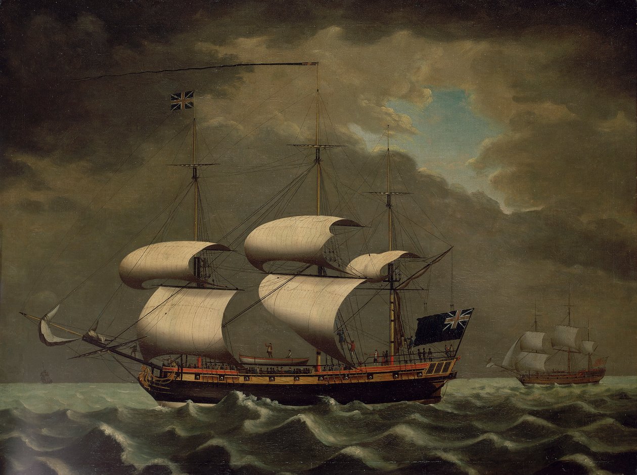 奴隷船 1780年頃 油彩・キャンバス