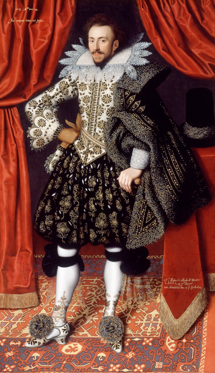 Richard Sackville c.1613 (óleo sobre tela) 作： ウィリアム・ラーキン