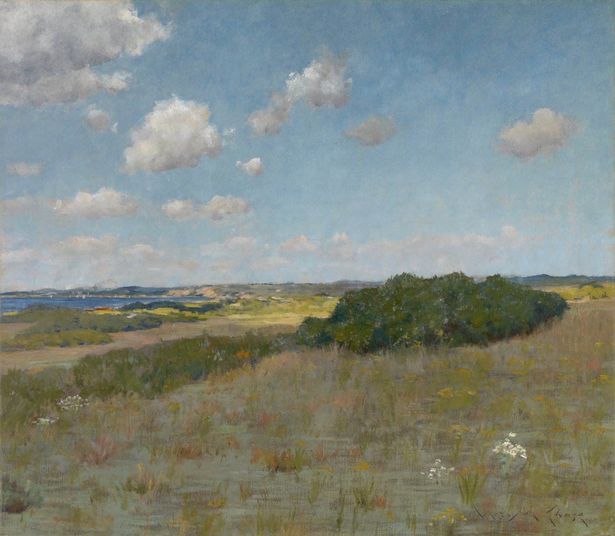 日光と影、Shinnecock Hills、1895年頃（キャンバスに油彩） 作： ウィリアム・メリット・チェイス