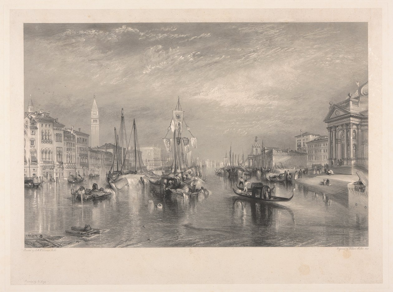 O Grande Canal, Veneza 作： ウィリアムミラー