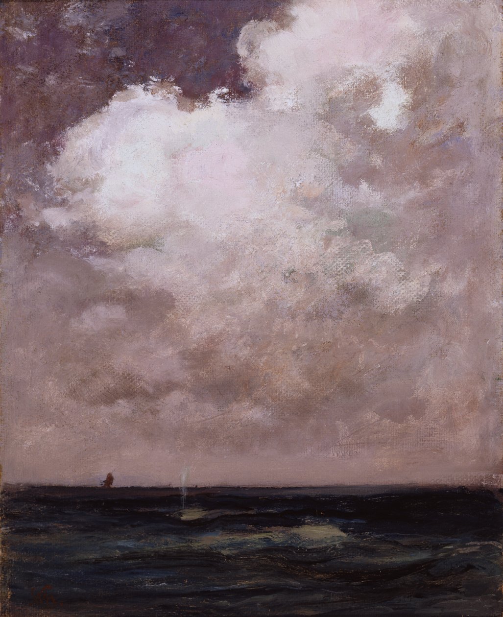 The Spouting Whale, ca. 1870. 作： ウィリアム・モリス・ハント