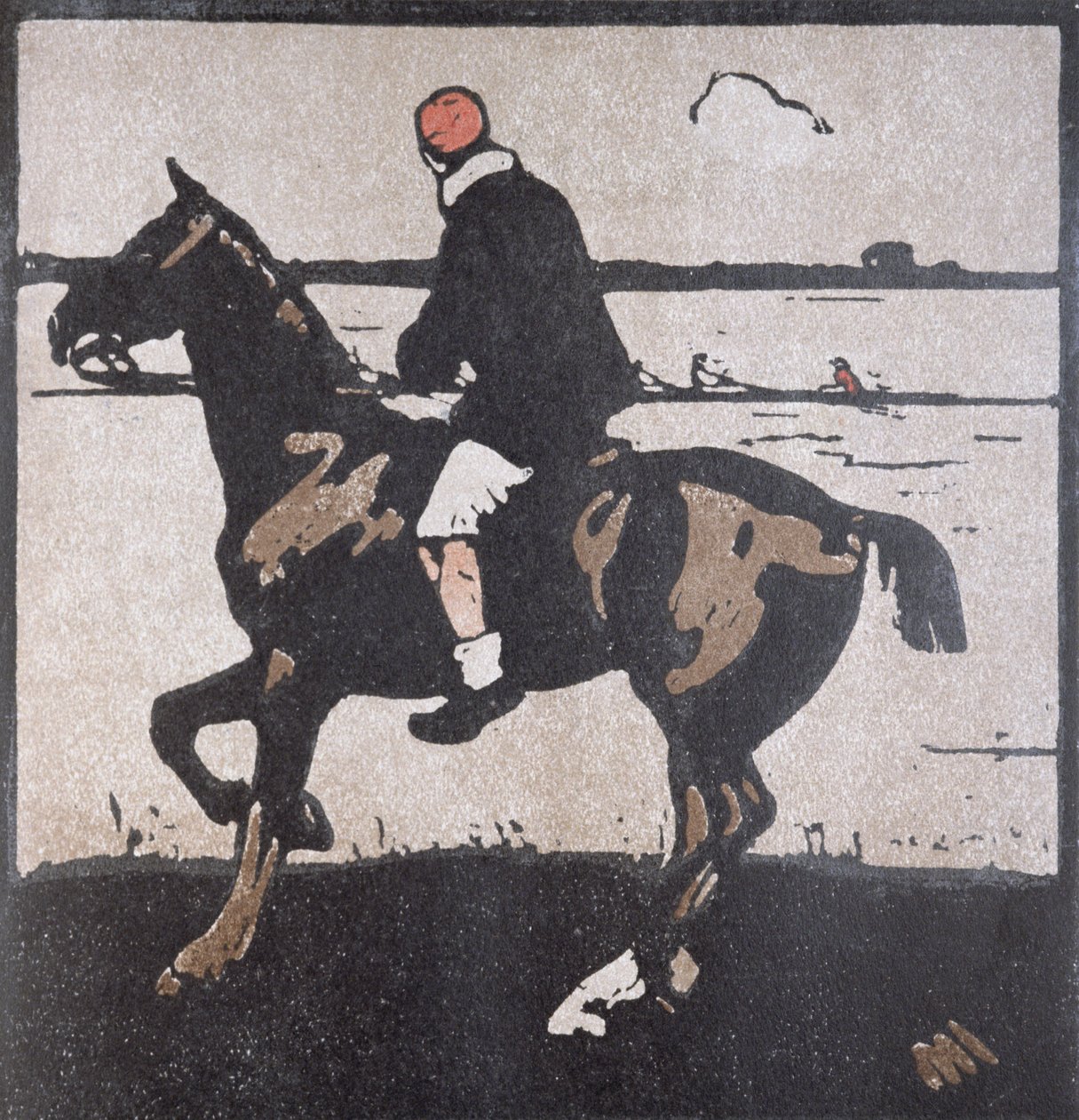 The Month of April: ローイング、「An Almanac of Twelve Sports」より、Rudyard Kipling の言葉、William Heinemann が最初に出版 作： ウィリアム・ニコルソン