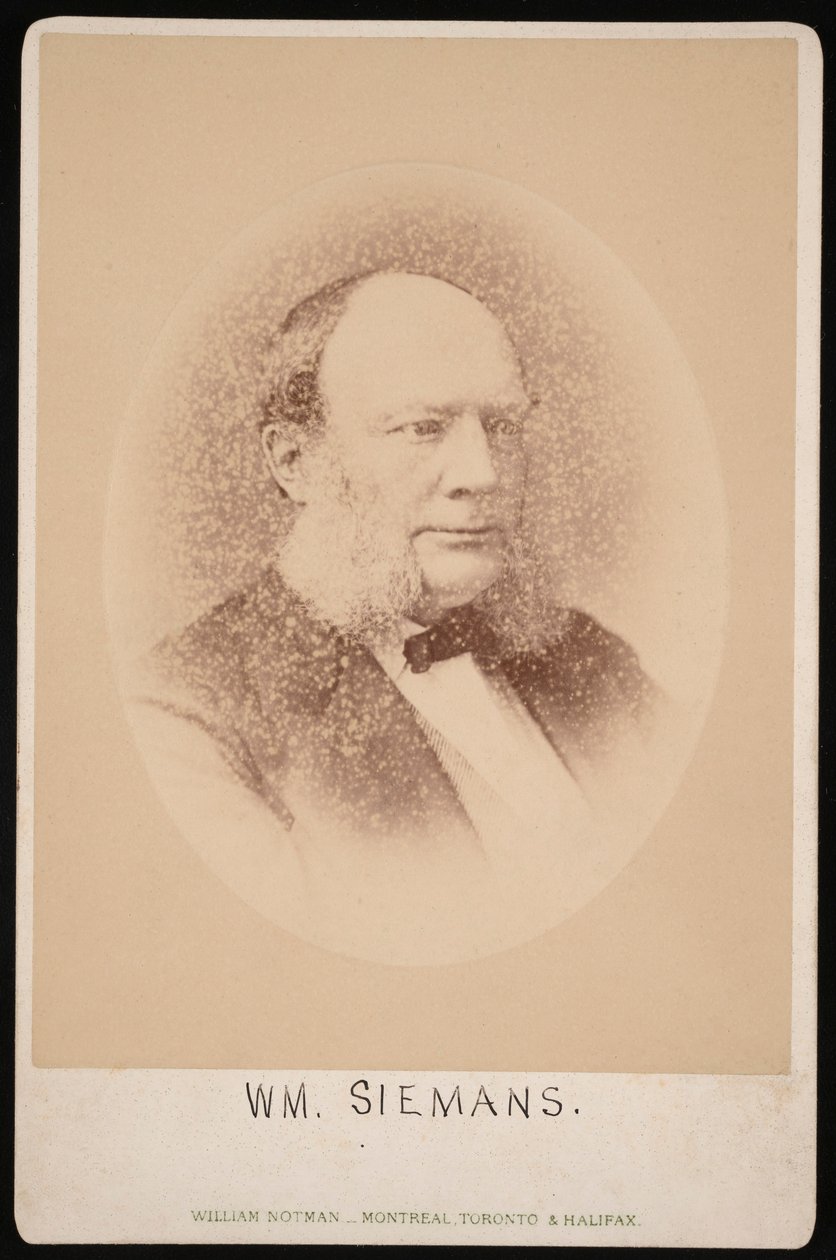 カール・ヴィルヘルム・シーメンスの肖像 1823-1883年 1876年以前 作： ウィリアム・ノットマン