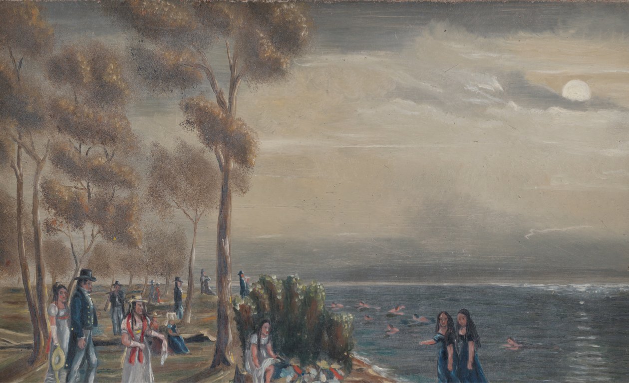 1870年代の海水浴場。 作： ウィリアム・P・チャペル