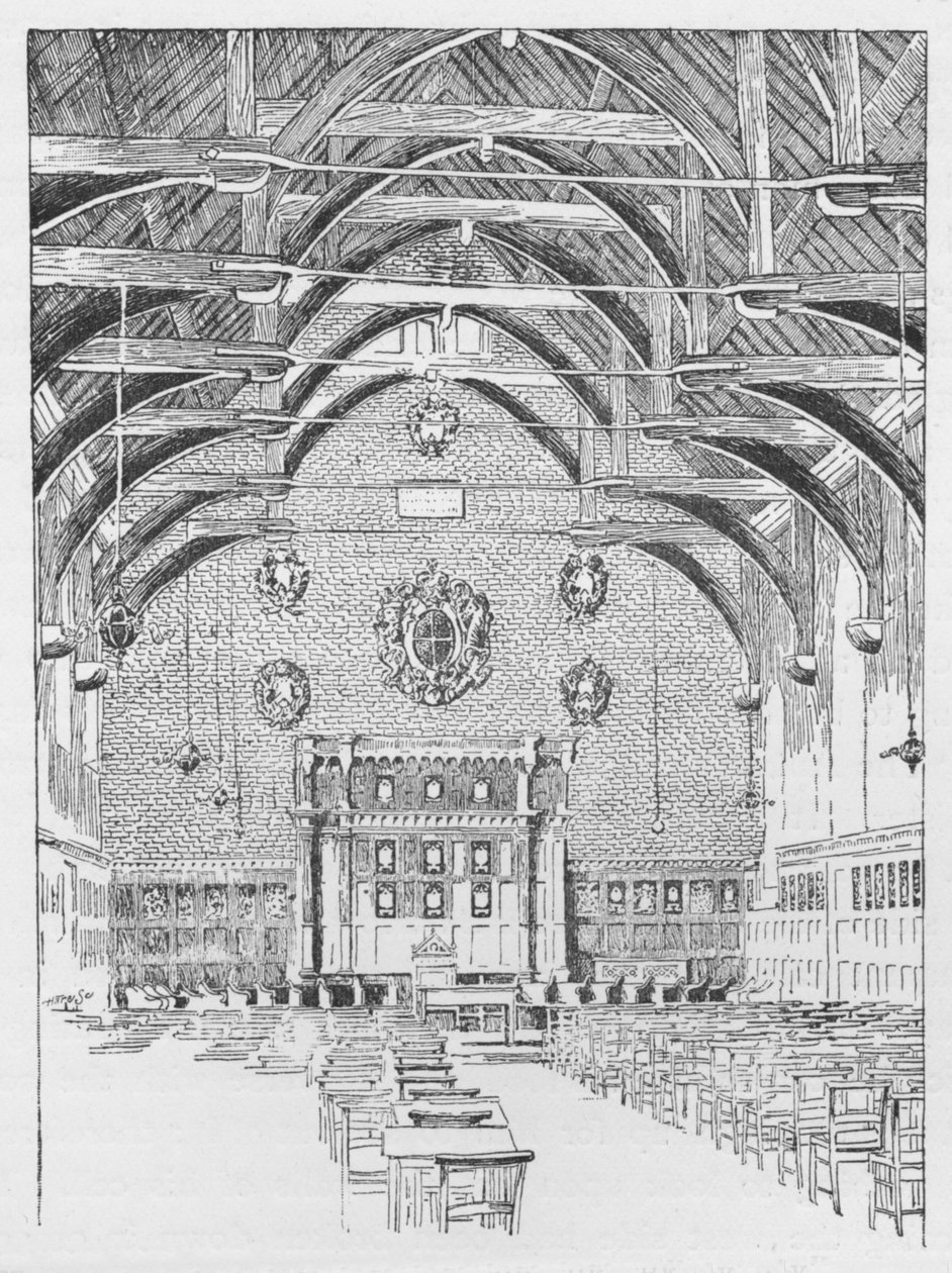 ウェストミンスタースクールルーム、旧アボッツ寮、c1897 作： ウィリアム・パッテン