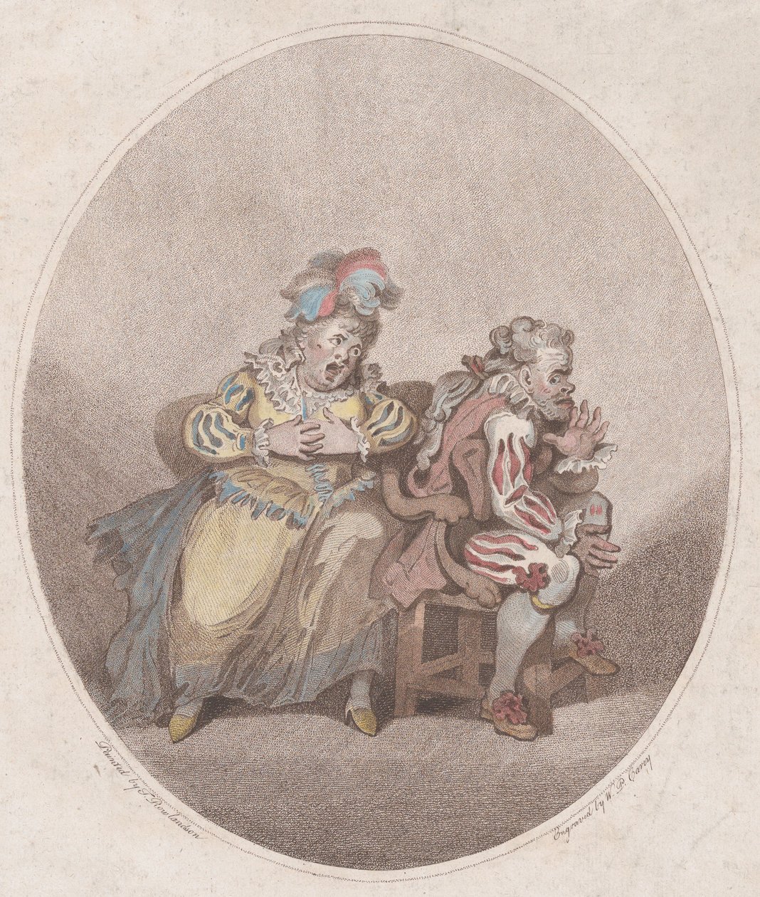 1784年4月1日、The Duenna & Little Isaac。 作： ウィリアム・ポーレット・キャリー