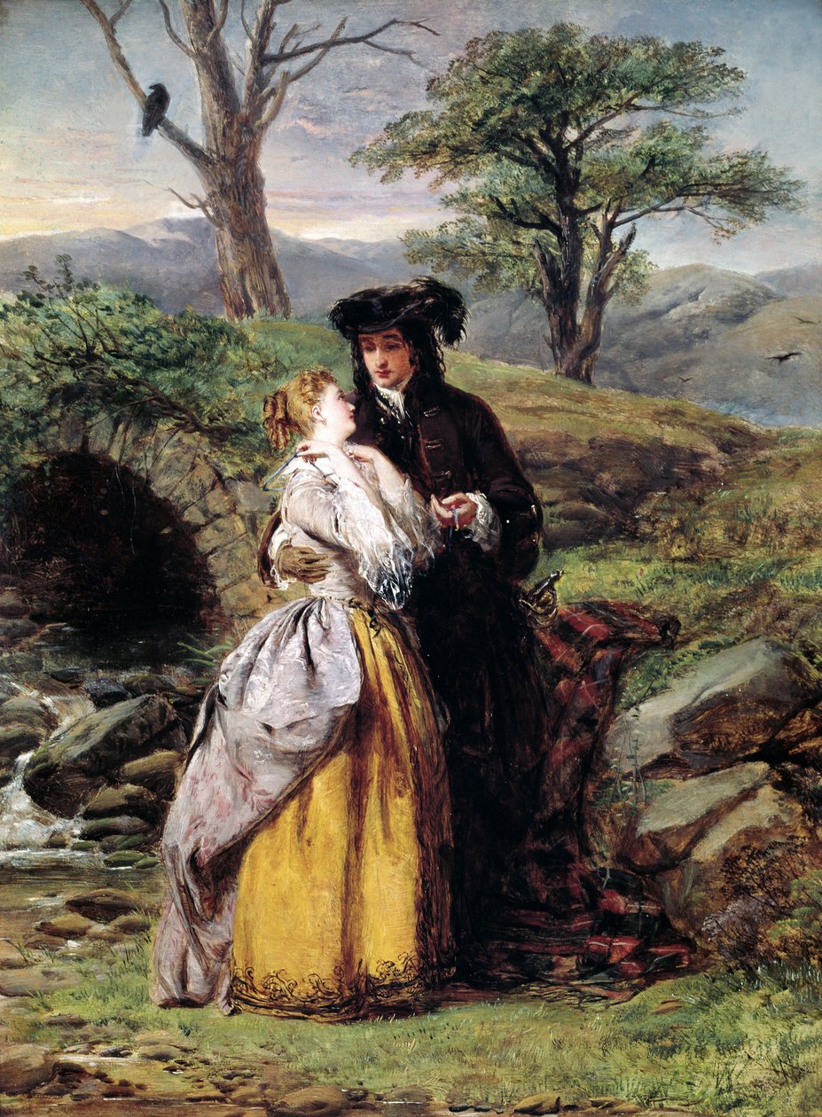 ガエタノ・ドニゼッティのオペラをモチーフにしたランメルモールの婚約者（絵画 作： ウィリアム・パウエル・フリス