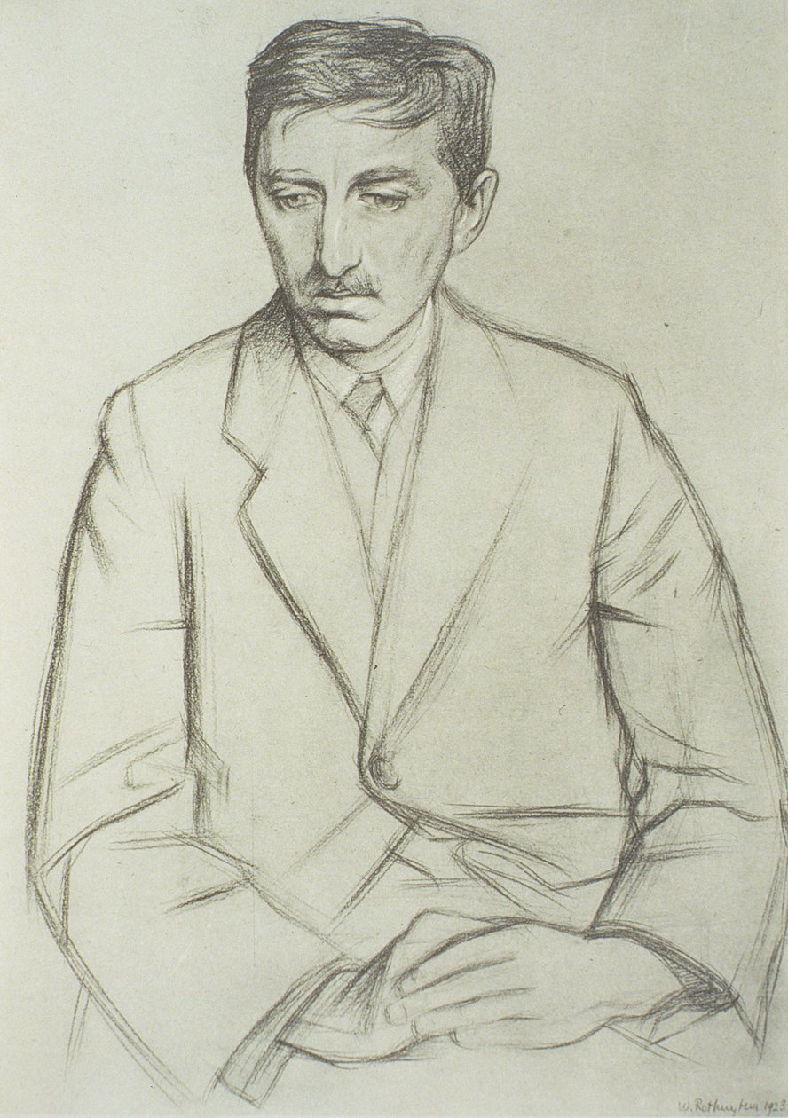 E.M.フォースターの肖像 (1879-1970) 作： ウィリアム・ローゼンシュタイン