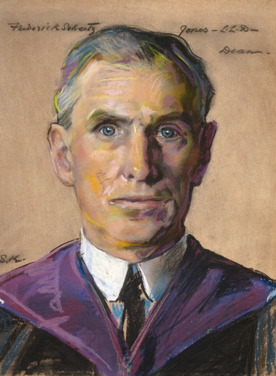 Frederick S. Jones: B.A. 1884年、イェール大学学部長 1909年～ 作： ウィリアム軍曹ケンドール