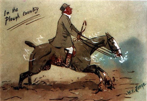 In the Plough Country（水彩・紙） 作： ウィリアム・ヴァーナー・ロンジ