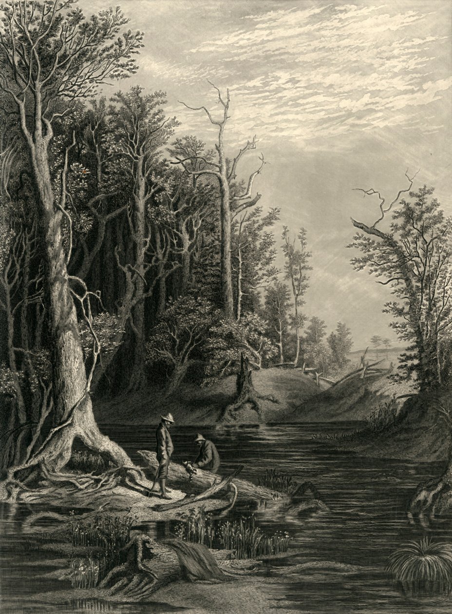 The Chickahominy」1872年。   作： ウィリアム・ウェルストード