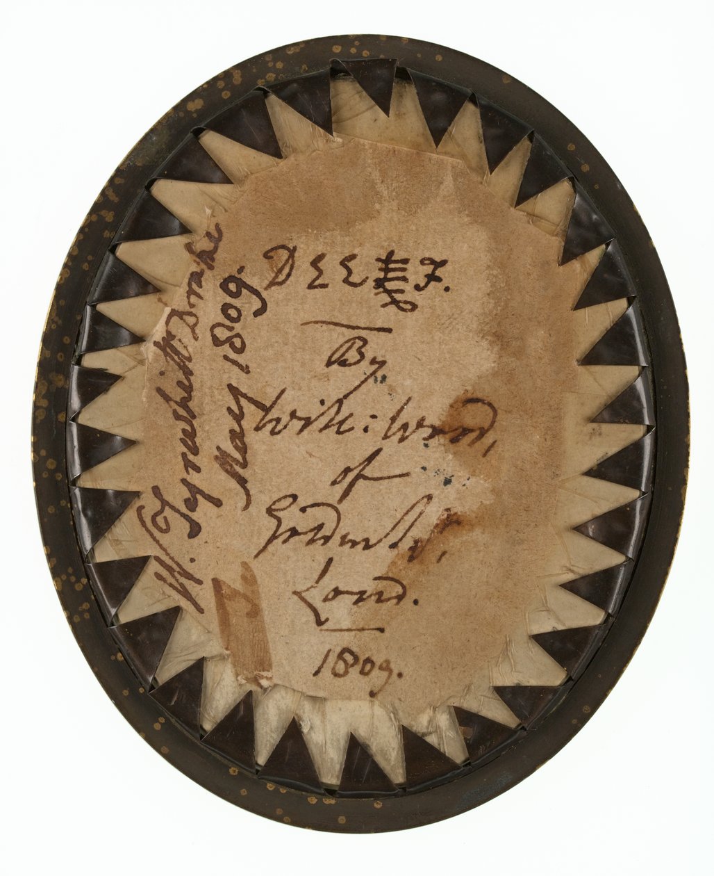 1809年5月、英国王室騎兵隊、ウィリアム・ターウィット＝ドレイク大尉（後に中佐）（1785-1848）（象牙に細密画 作： ウィリアム・ウッド