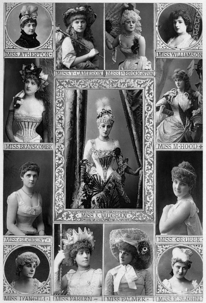 19世紀の主要な女優、1890年。 作： ウィリアムとダニエルダウニー