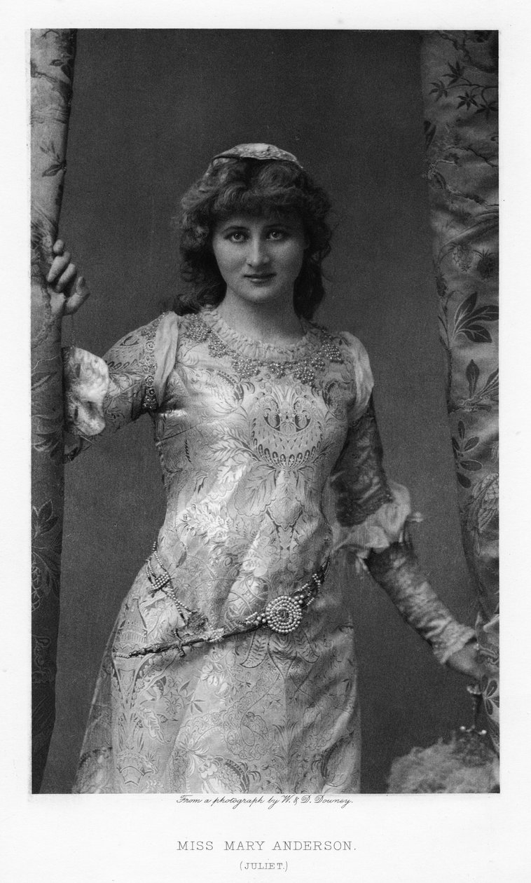 メアリーアンダーソン、アメリカの女優、c1895 作： ウィリアムとダニエルダウニー