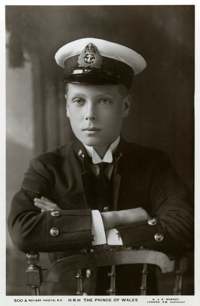 海軍の制服を着たプリンスオブウェールズ、c1910。 作： ウィリアムとダニエルダウニー