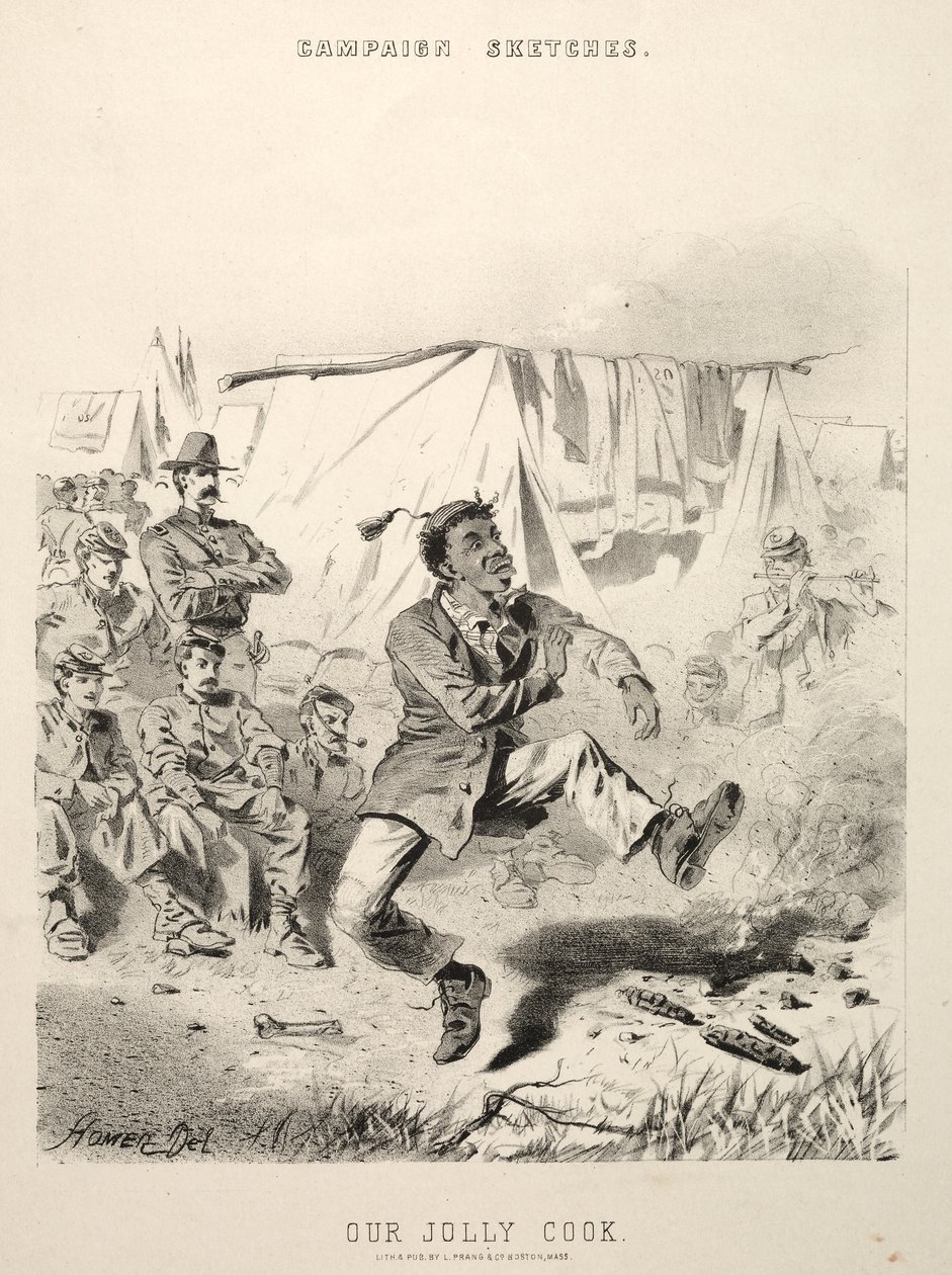 キャンペーンスケッチ：私たちのジョリークック、1863年。 作： ウィンスロー・ホーマー