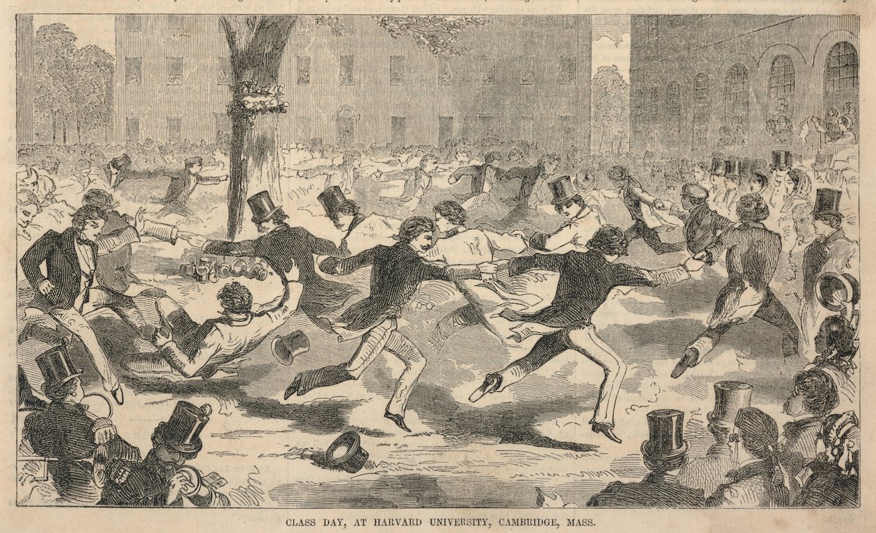 1858年7月3日、マサチューセッツ州ケンブリッジ、ハーバード大学でのクラス・デー（Ballou
