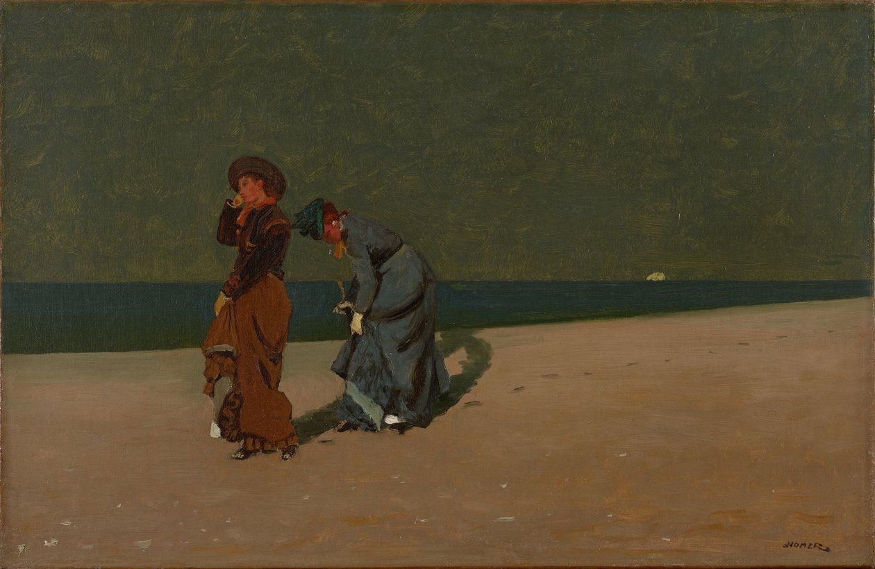ビーチの夕べ 作： ウィンスロー・ホーマー