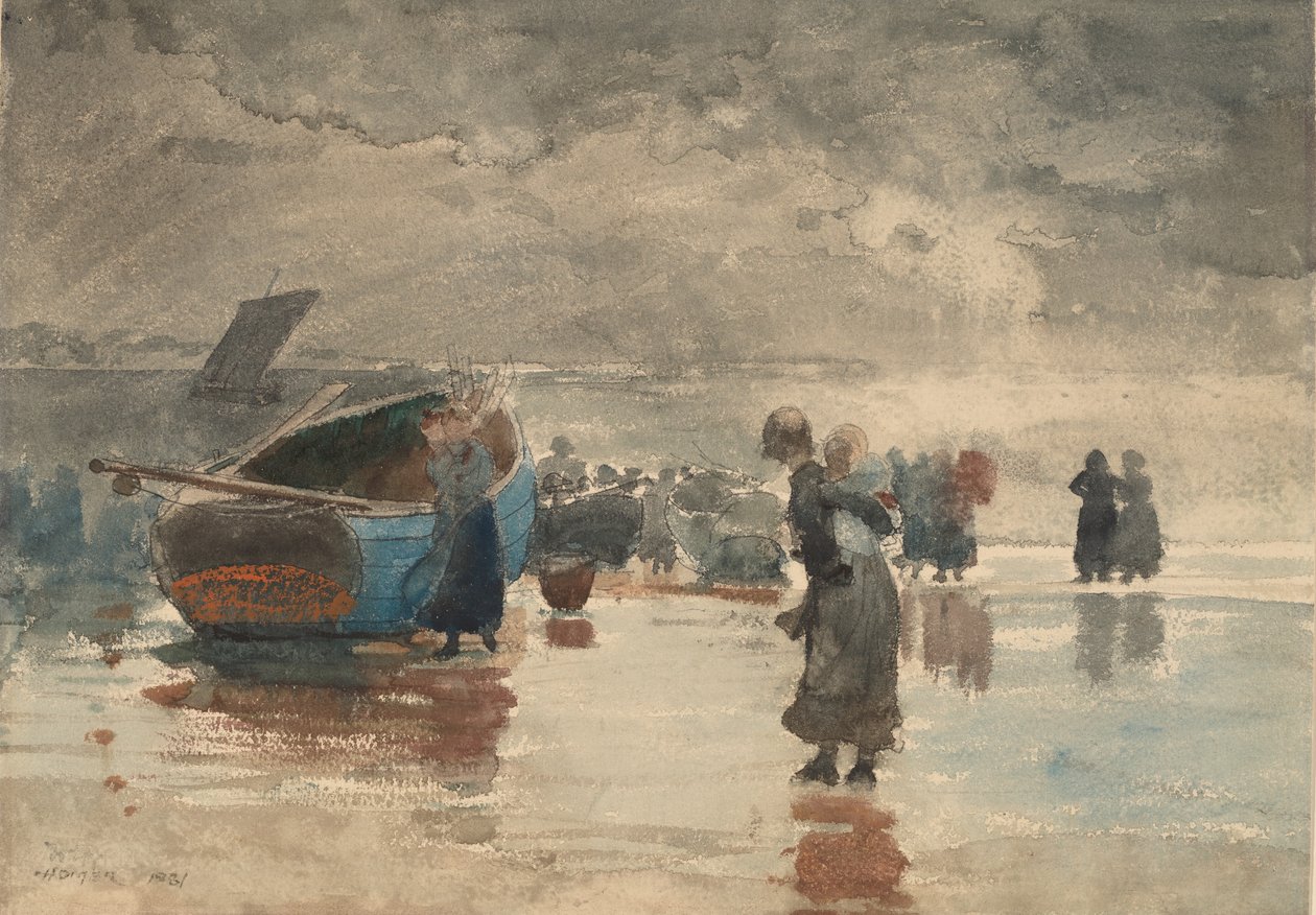 On the Sands, 1881年。 作： ウィンスロー・ホーマー