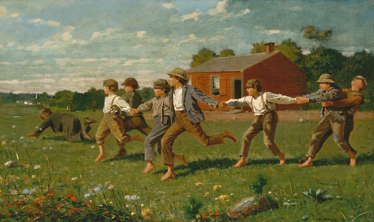 鞭を鳴らす、1872 作： ウィンスロー・ホーマー